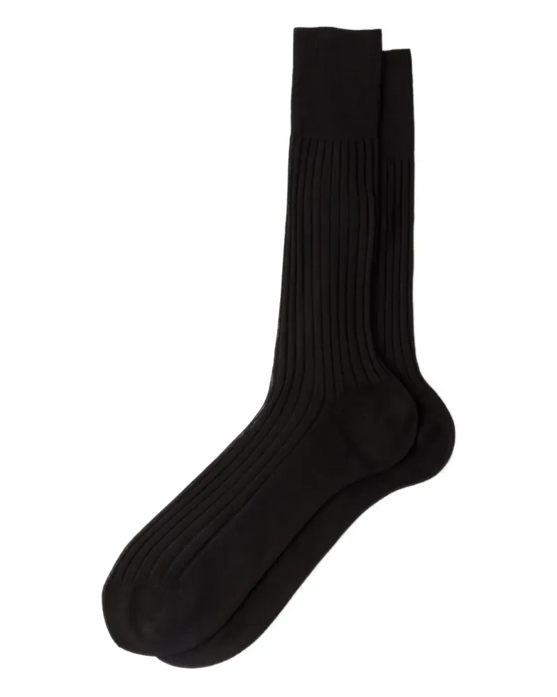 Prada Gerippte Socken - Braun Braun
