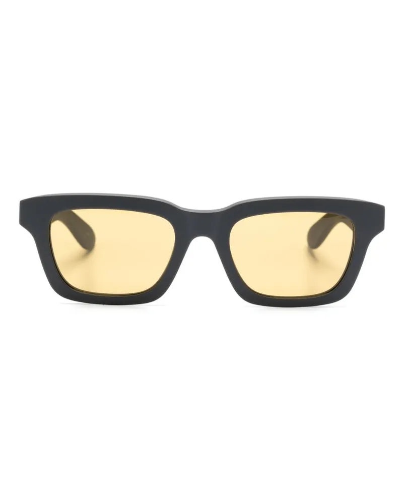 Alexander McQueen Sonnenbrille mit eckigem Gestell - Grau Grau