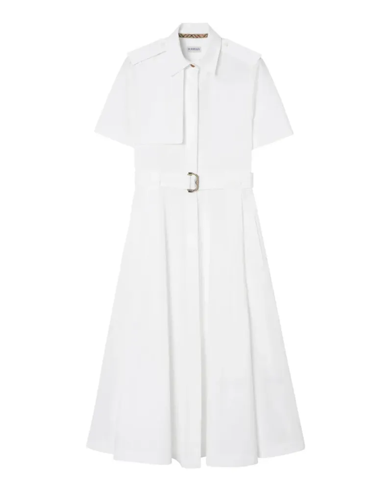 Burberry cotton poplin shirt dress - Weiß Weiß