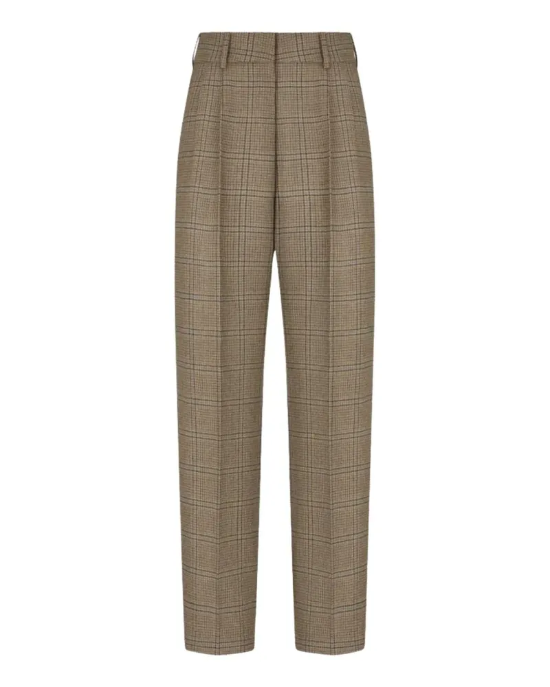 Blazé Milano Fox Saona Hose mit Karomuster - Nude Nude