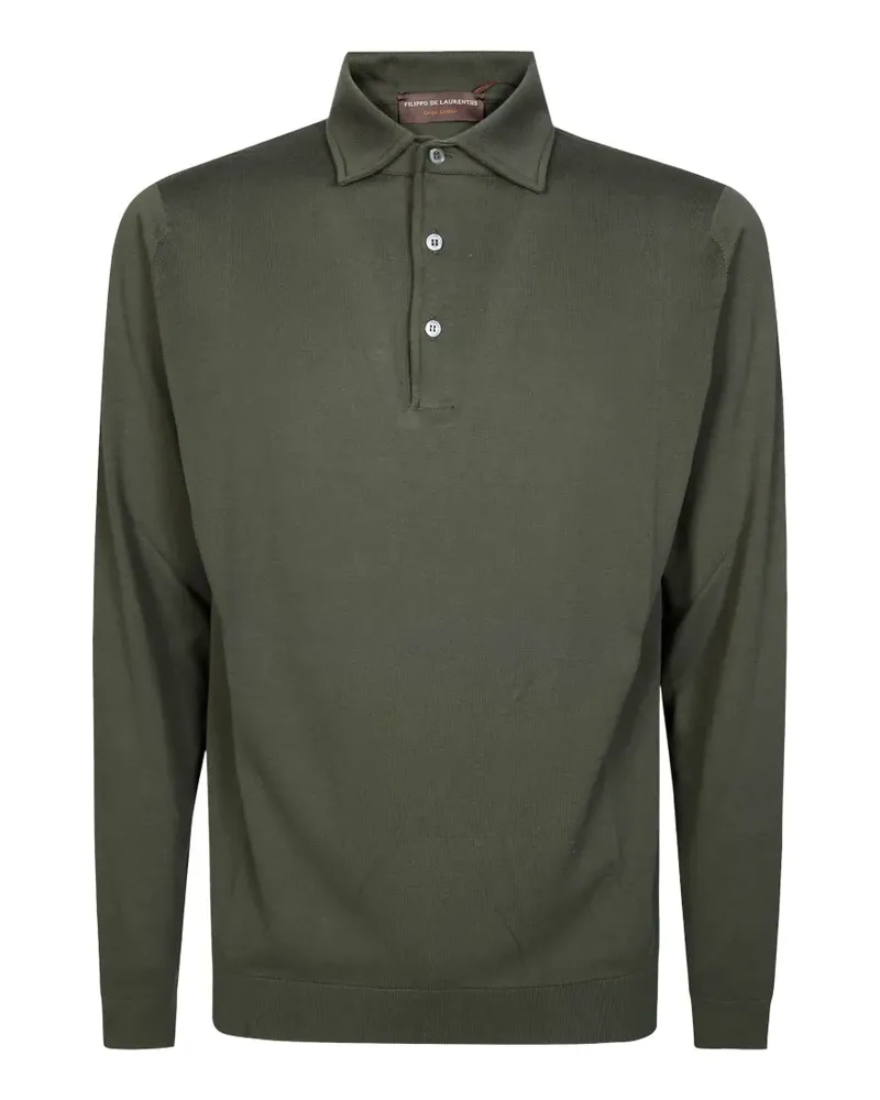 Filippo de Laurentiis Langärmeliges Poloshirt - Grün Grün