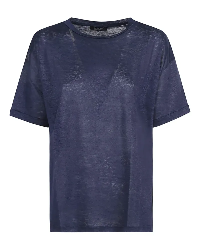 ARAGONA linen T-shirt - Blau Blau