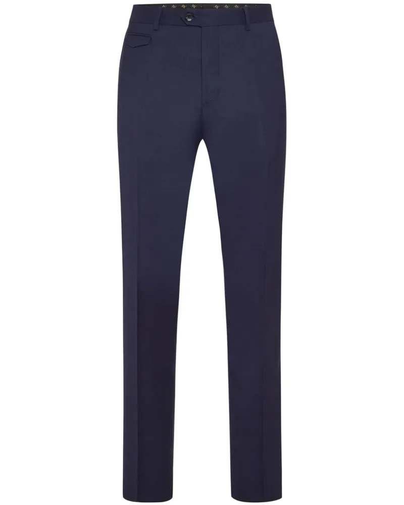 Billionaire Chino mit Stickerei - Blau Blau