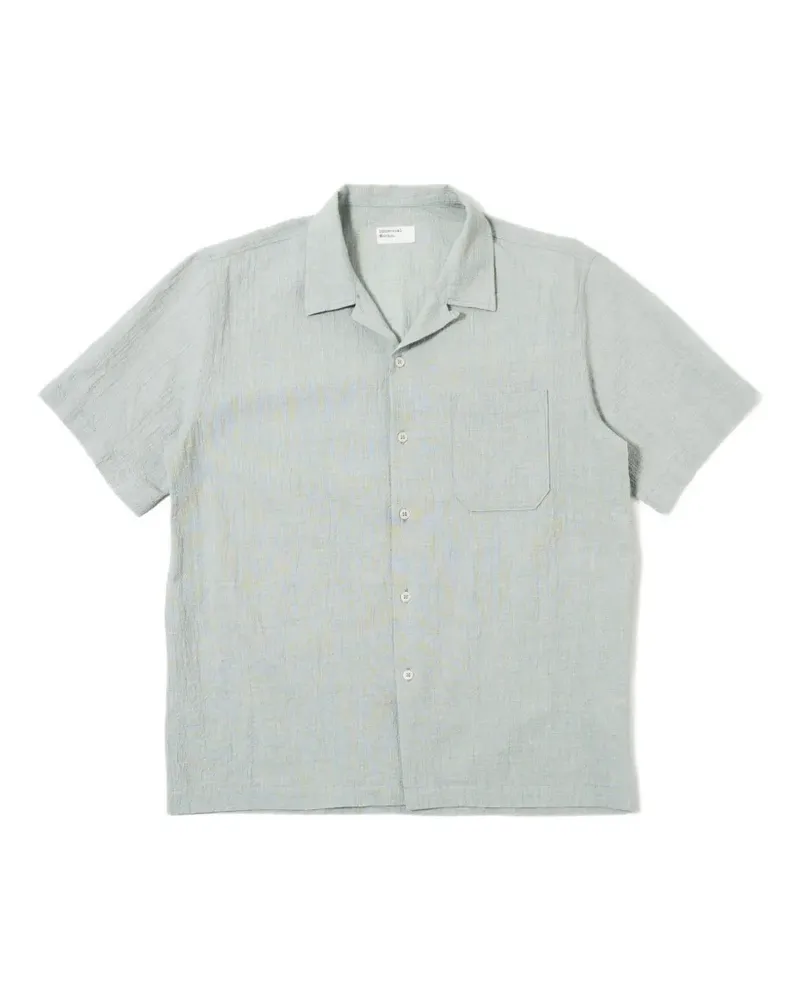 Universal Works Strukturiertes Hemd mit Brusttasche - Grün Grün