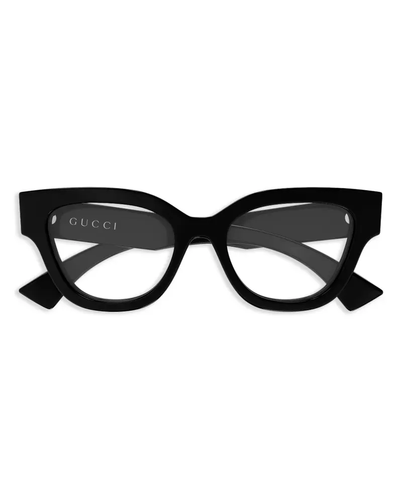 Gucci Brille mit eckigem Gestell - Schwarz Schwarz