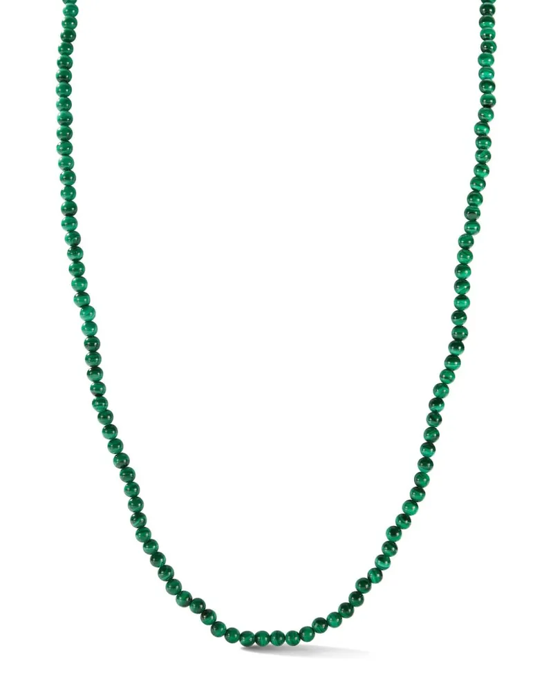 MATEO 14kt Gelbgoldhalskette mit Malachit - Grün Grün