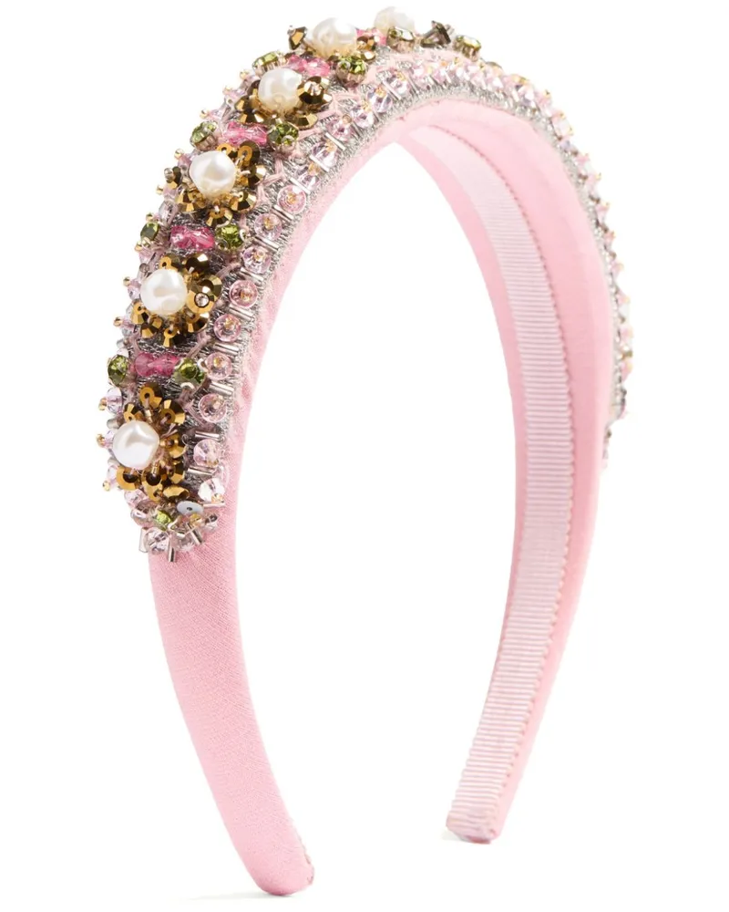 Valentino Garavani Besticktes Stirnband - Rosa Rosa