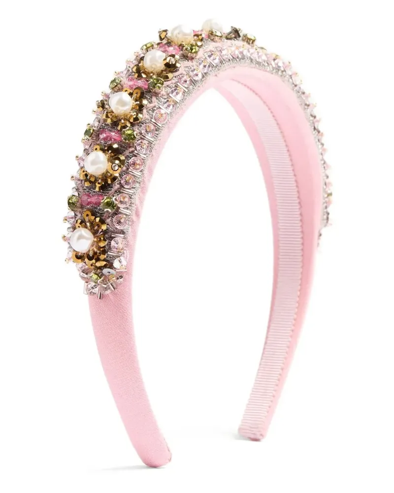 Valentino Garavani Besticktes Stirnband - Rosa Rosa