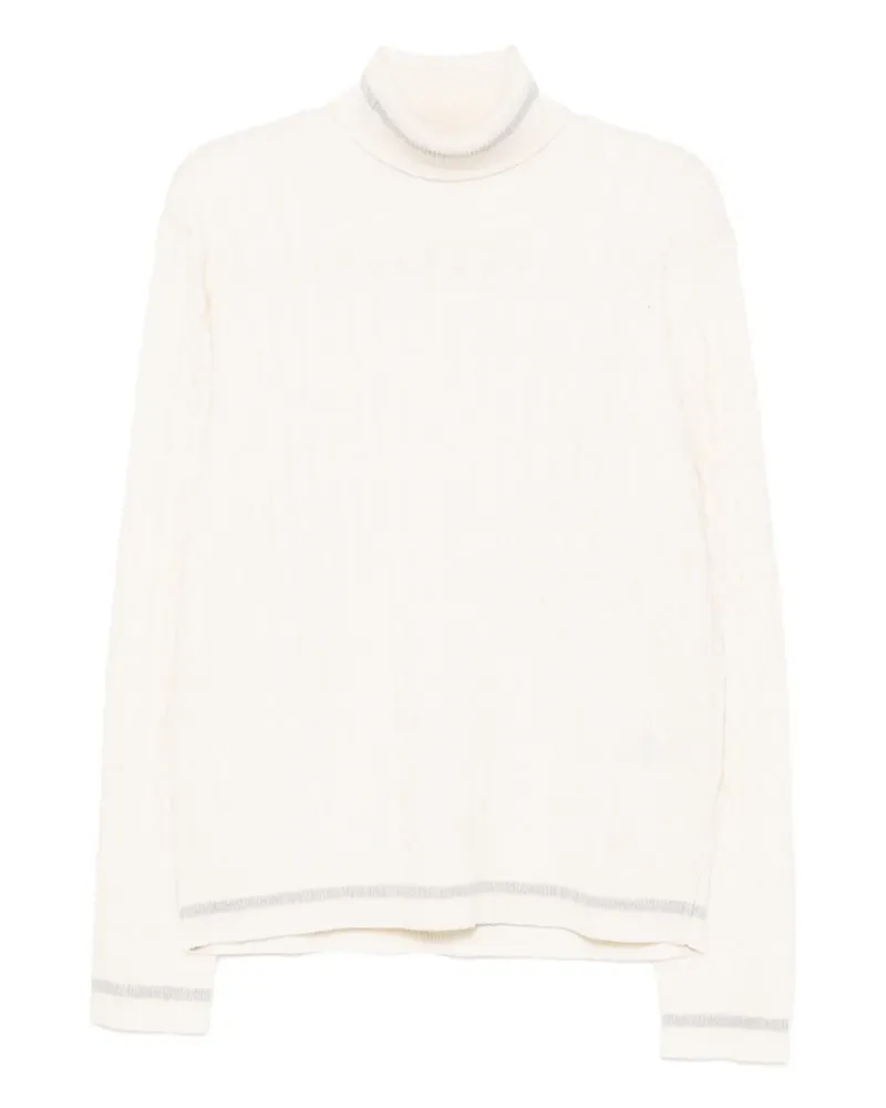 Eleventy Pullover mit Zopfmuster - Nude Nude