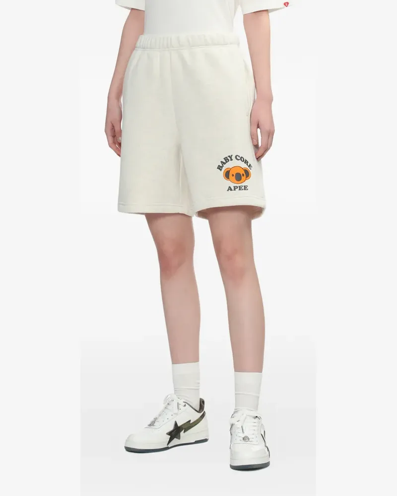 BAPE Shorts mit grafischem Detail - Nude Nude