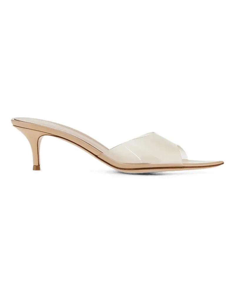 Gianvito Rossi Elle transparent mules - Weiß Weiß
