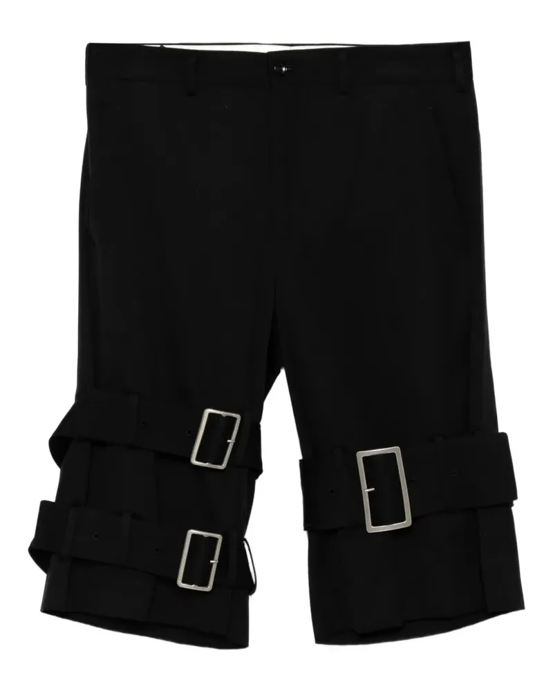 Comme des Garçons Shorts mit Schnallenriemen - Schwarz Schwarz