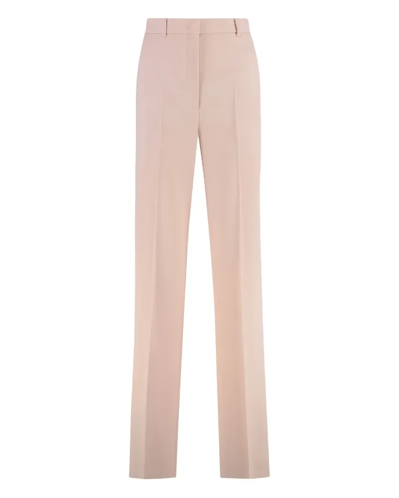 Max Mara virgin wool straight-leg trousers - Rosa Rosa