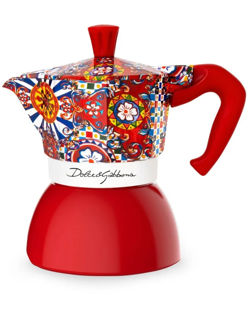 Dolce & Gabbana Casa x Bialetti Moka Induktionskaffeemaschine - Rot Rot