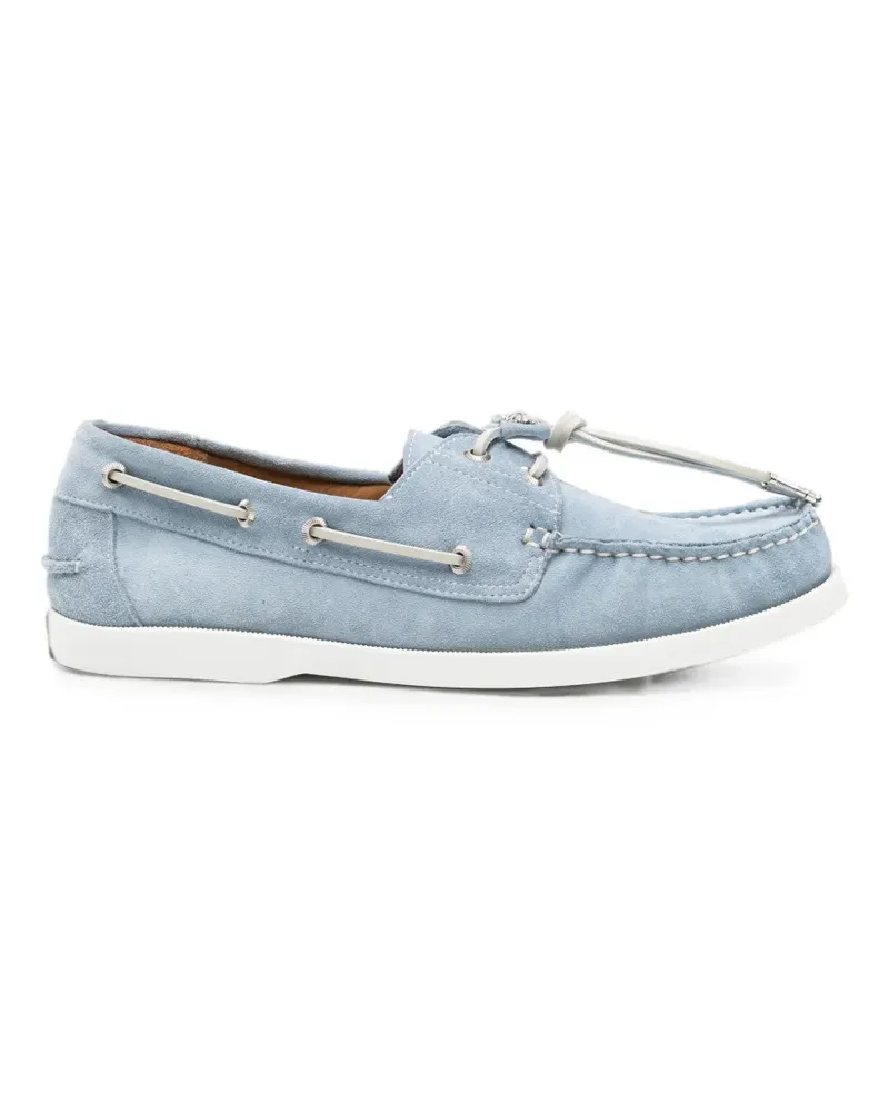 Toga embellished suede boat shoes - Blau Blau