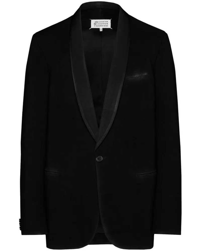 Maison Margiela Sakko mit Ziernähten - Schwarz Schwarz