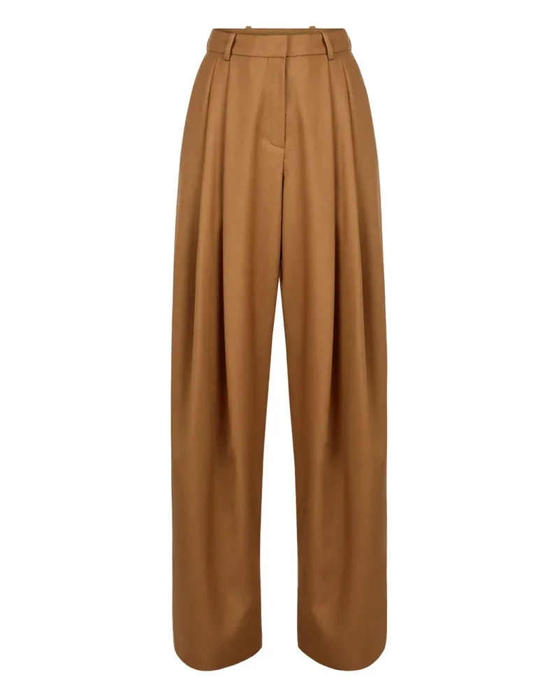Nina Ricci Hose mit Bundfalten - Braun Braun