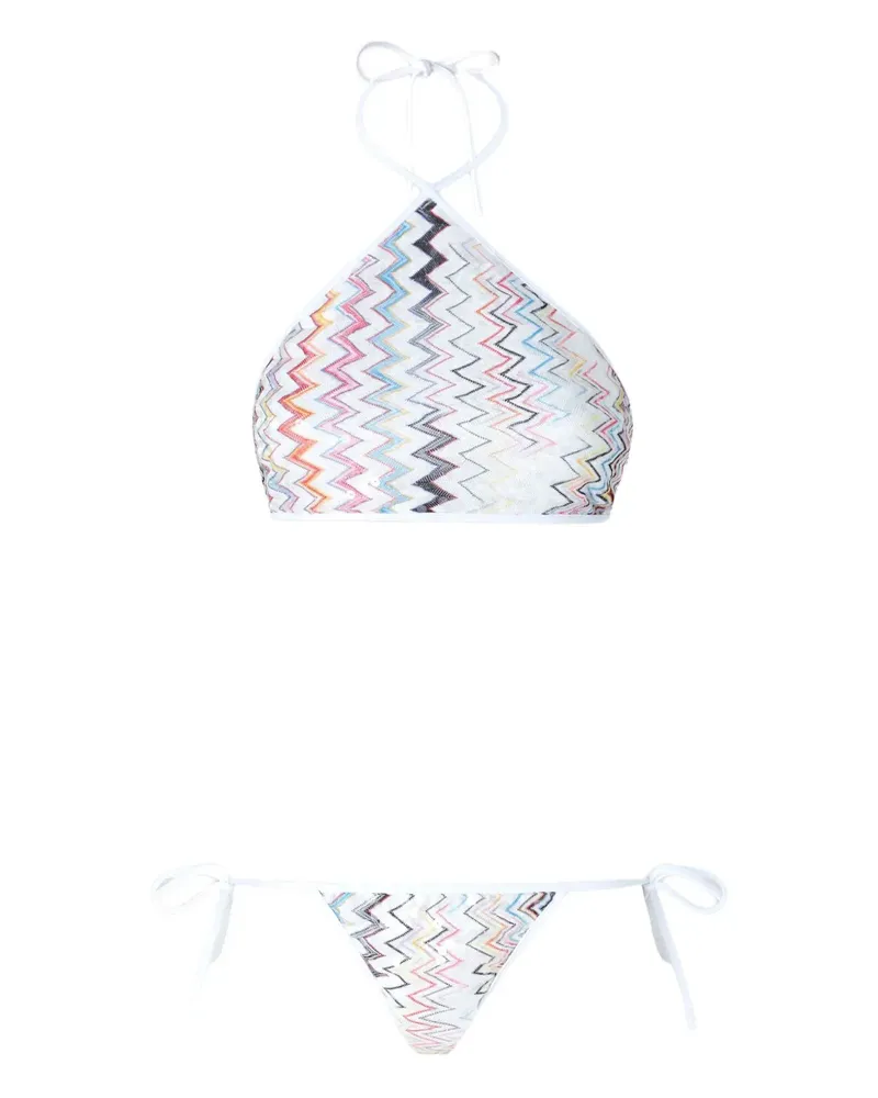 Missoni Bikini mit Zickzackmuster - Weiß Weiß