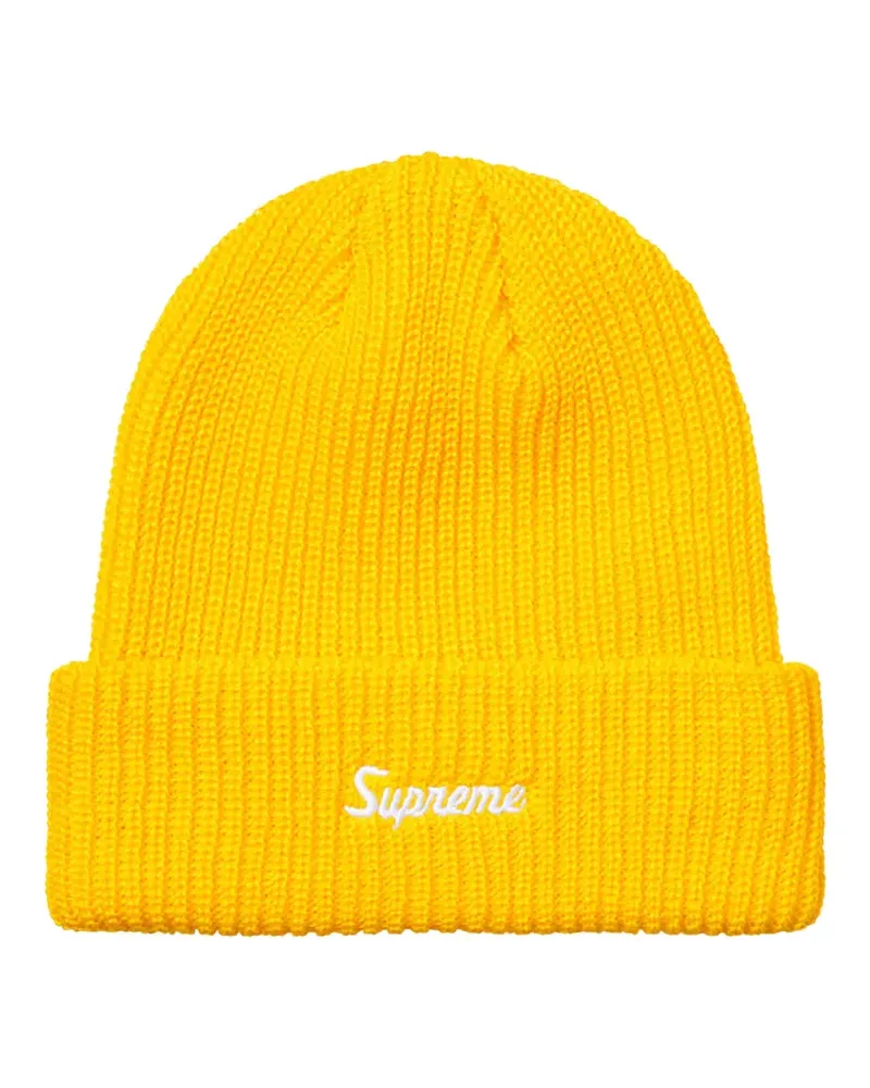 Supreme Being Beanie aus Lochstrick - Gelb Gelb