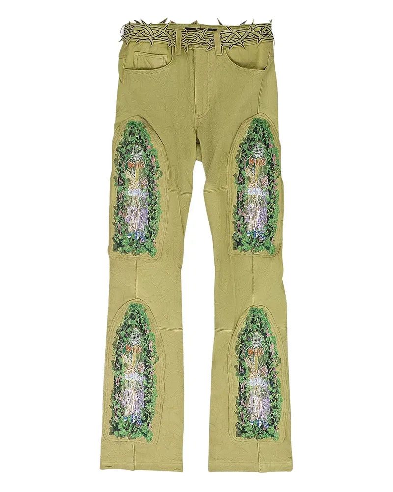WHO DECIDES WAR Garden Glass Jeans - Grün Grün
