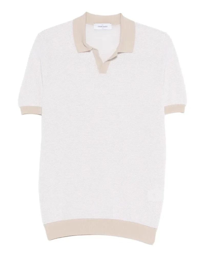 Gran Sasso waffle-knit T-shirt - Weiß Weiß