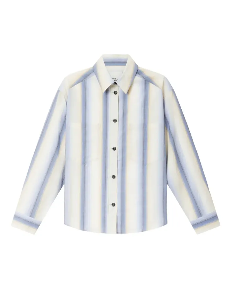 Isabel Marant Mahvane striped shirt - Nude Nude