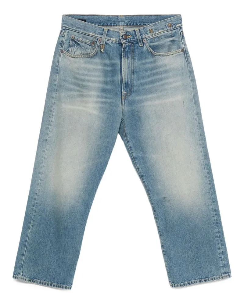 R13 X-Bf Bootcut-Jeans - Blau Blau