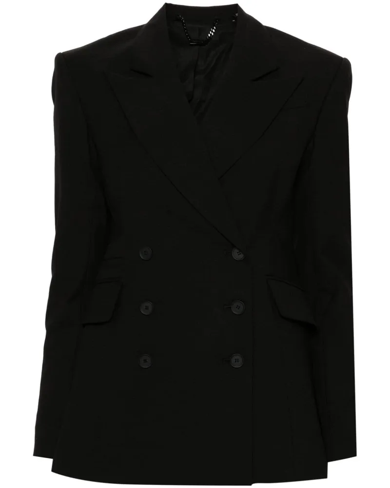 AllSaints Doppelreihiger Sevenh Blazer - Schwarz Schwarz