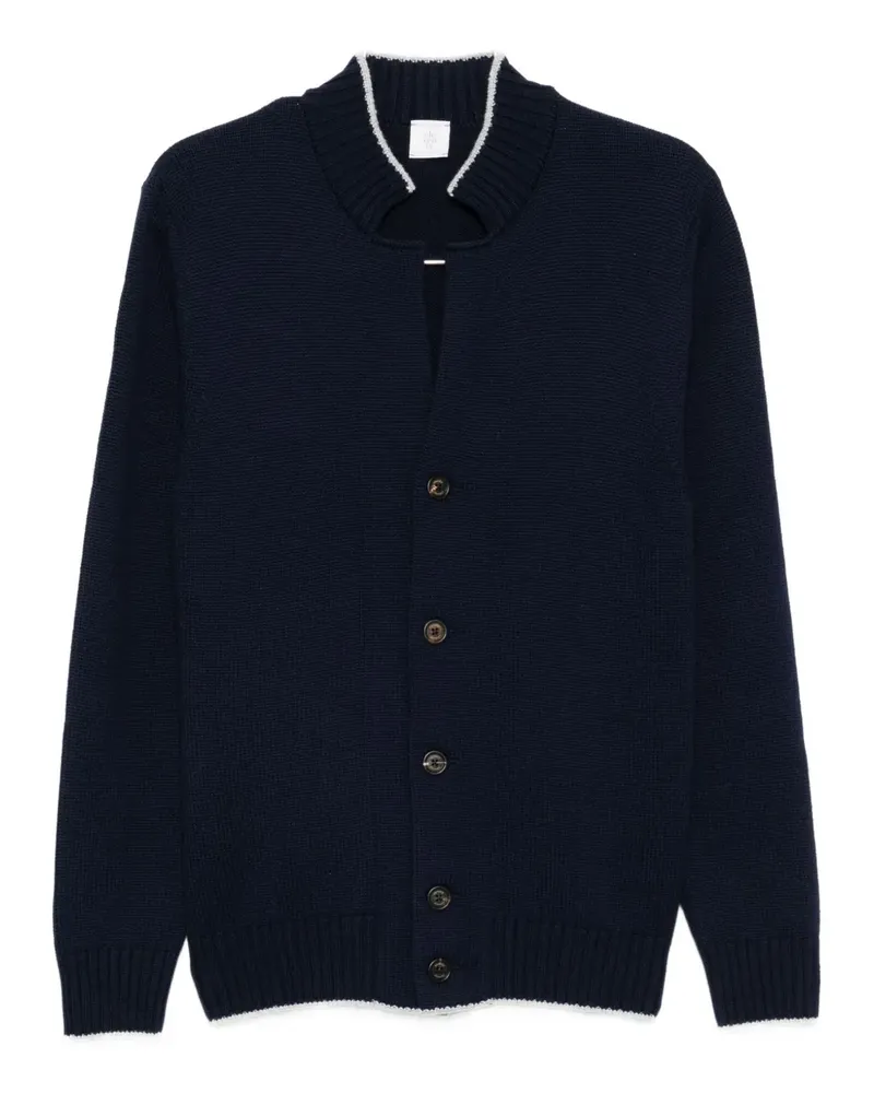 Eleventy Cardigan mit Knopfdetail - Blau Blau