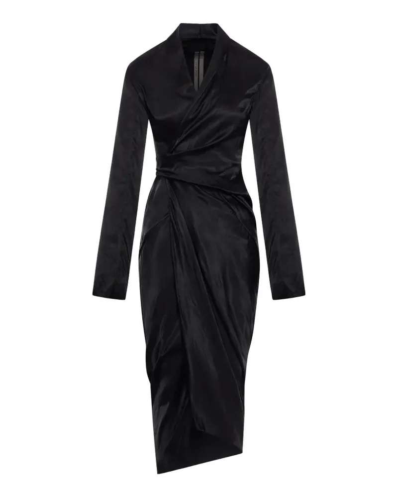 Rick Owens draped-tie dress - Schwarz Schwarz