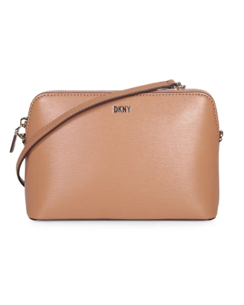 DKNY Bryant logo-lettering mini cross body bag - Nude Nude