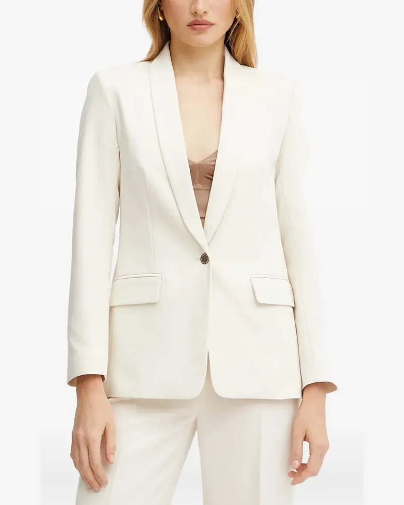 Morgan Viko.f shawl-lapel single-breasted blazer - Nude Nude