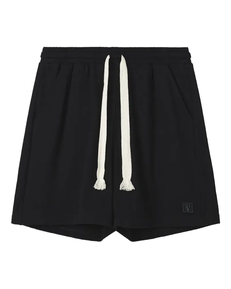 FIVE CM Shorts mit Kordelzug - Schwarz Schwarz