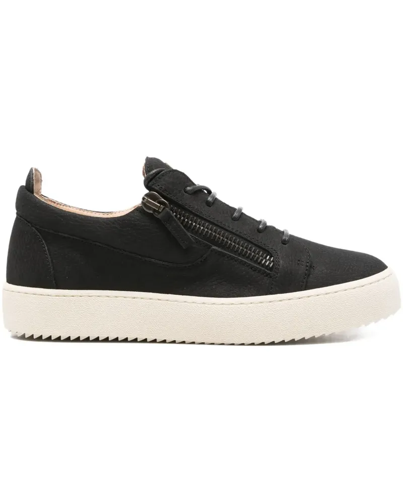Giuseppe Zanotti Sneakers mit Reißverschluss - Schwarz Schwarz