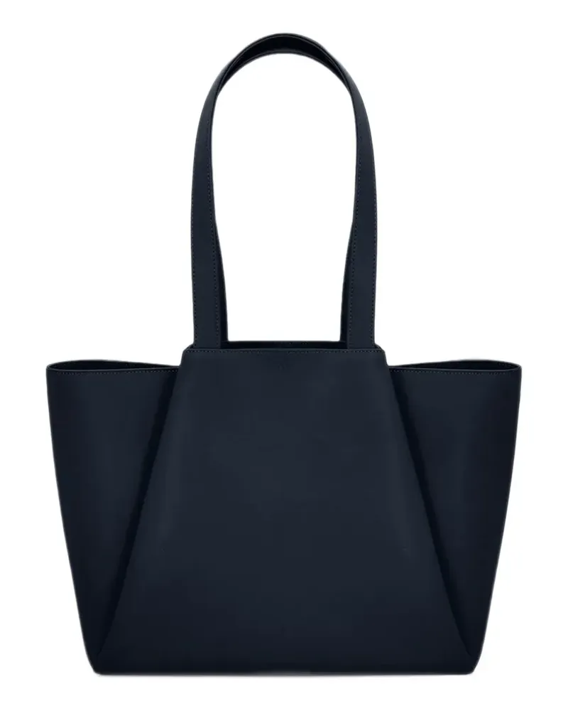 KAAI Midi Pyramid Tote Bag aus Leder - Blau Blau