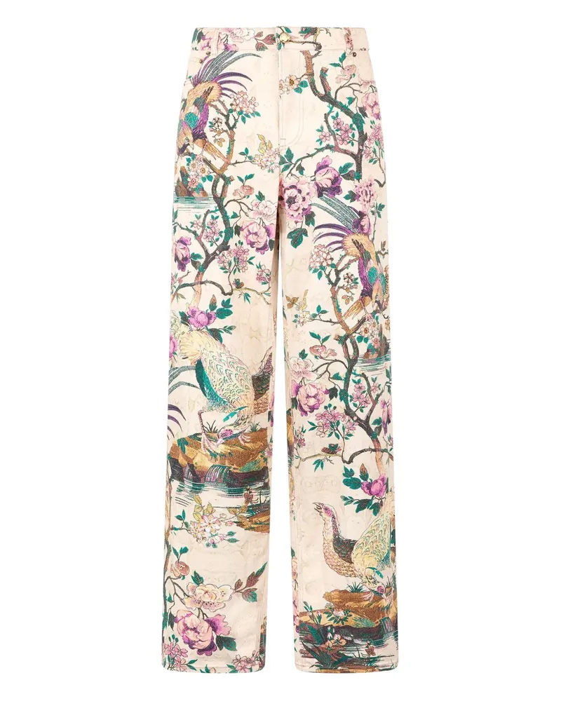 Roberto Cavalli Jeans mit Blumen-Print - D1412 D1412