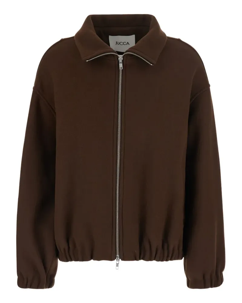 Jucca zip-fastening long-sleeve jacket - Braun Braun