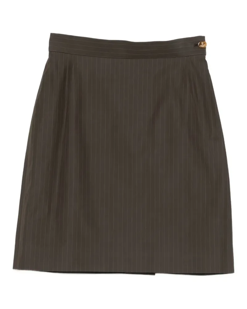 Vivienne Westwood pinstripe mini skirt - Grün Grün