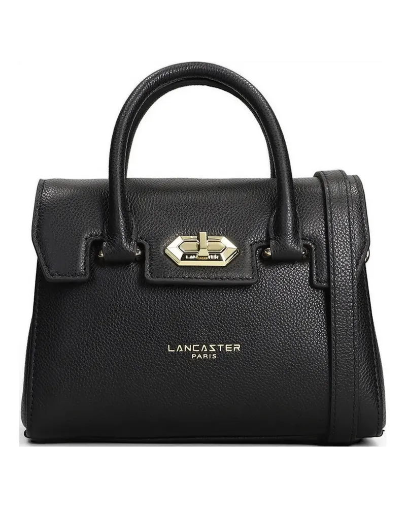 Lancaster small Milano Cosmos logo-detail leather handbag - Schwarz Schwarz