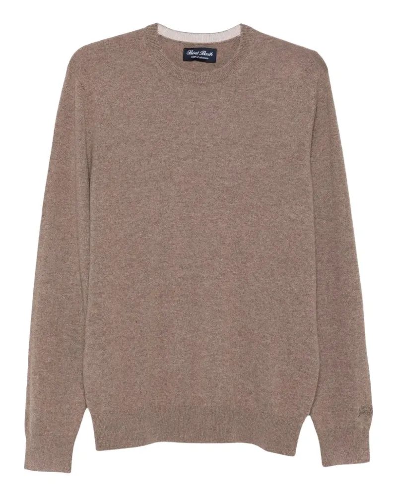 MC2 Saint Barth Regent Kaschmirpullover mit rundem Ausschnitt - Braun Braun