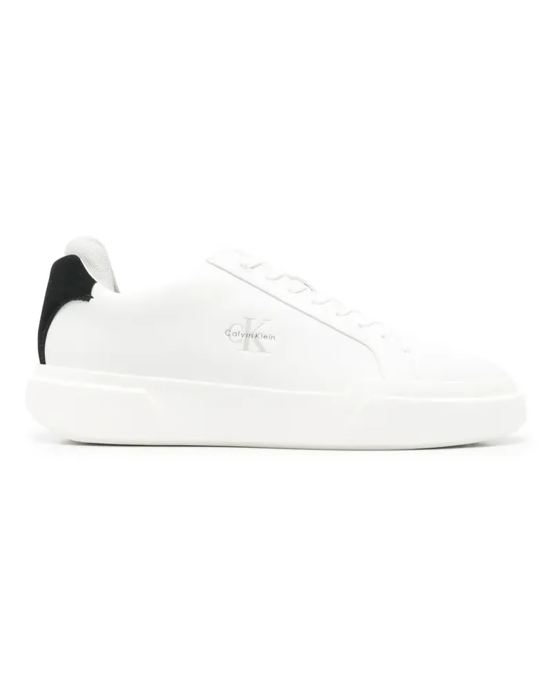Calvin Klein Chunky Cupsole Sneakers mit Logo - Weiß Weiß