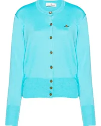 Vivienne Westwood Cardigan mit Orb-Stickerei Blau