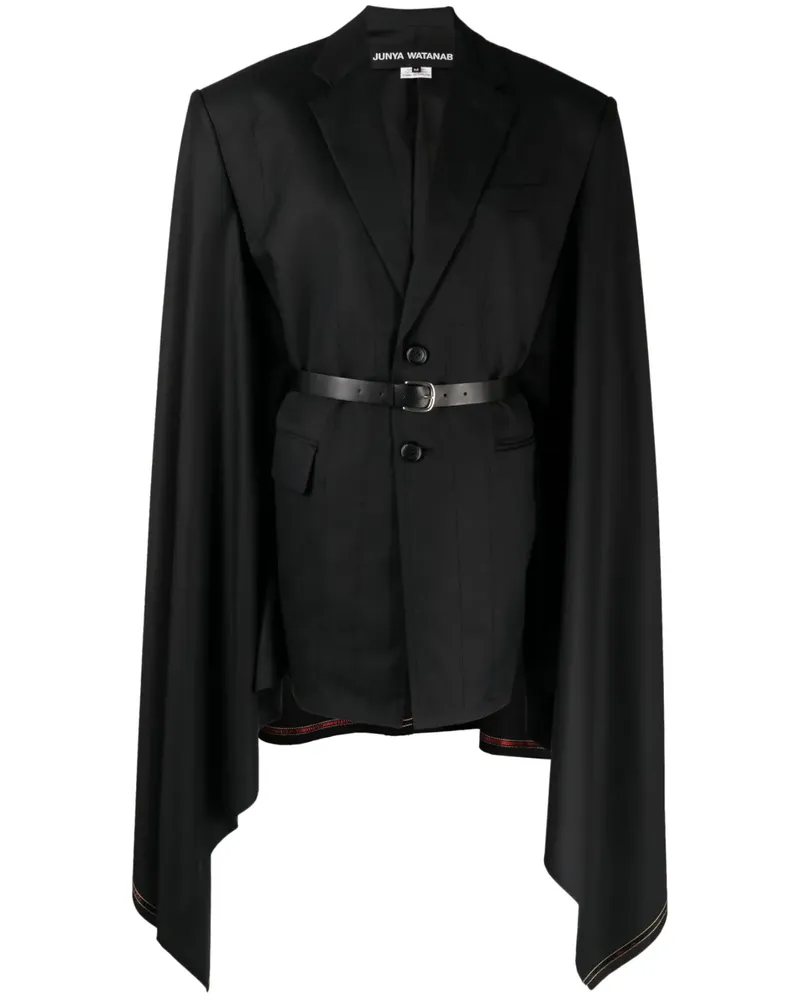 Junya Watanabe Blazer mit Gürtel - Schwarz Schwarz