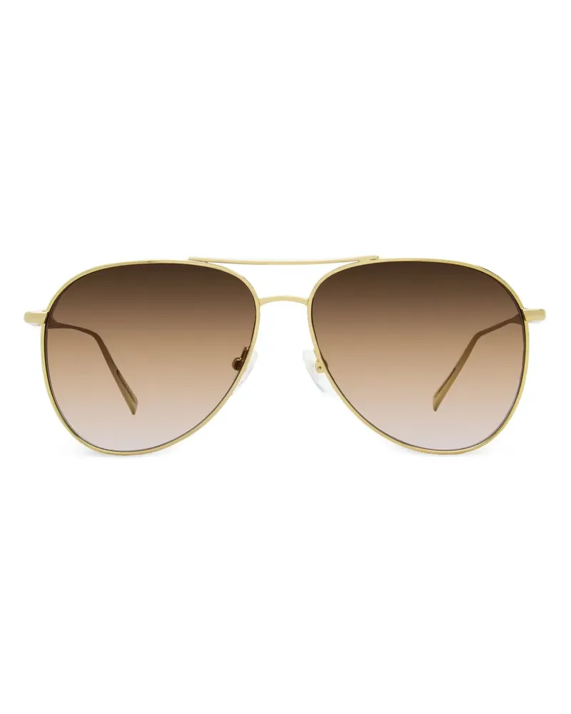 Longchamp Sonnenbrille im Pilotendesign - Gold Gold