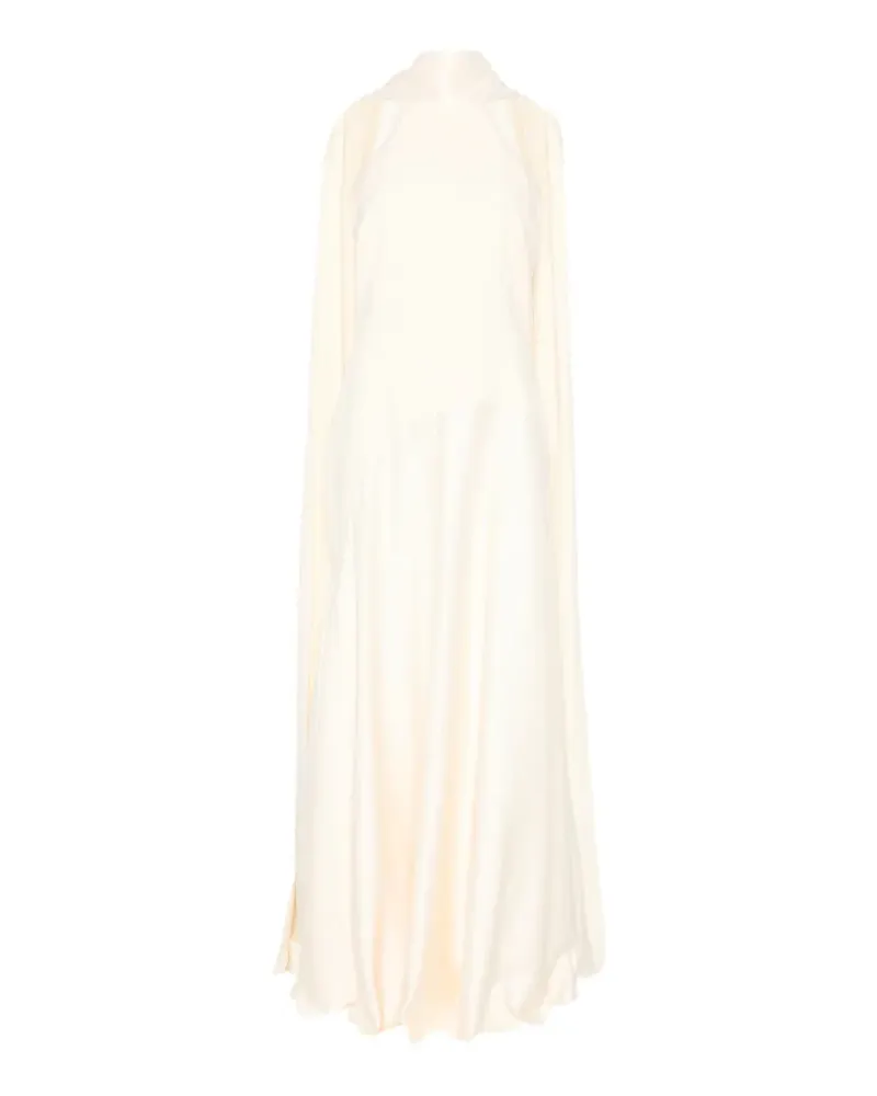Solace London Cece Cape-Maxikleid - Nude Nude