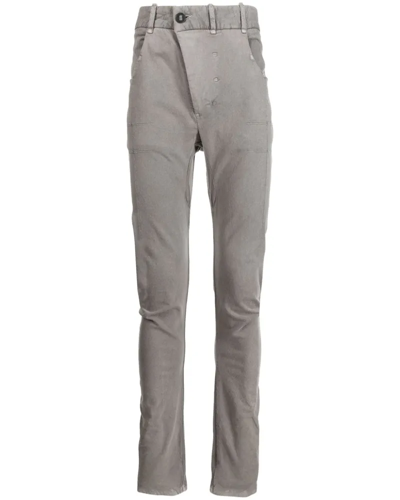 Boris Bidjan Saberi Halbhohe Skinny-Hose - Grau Grau