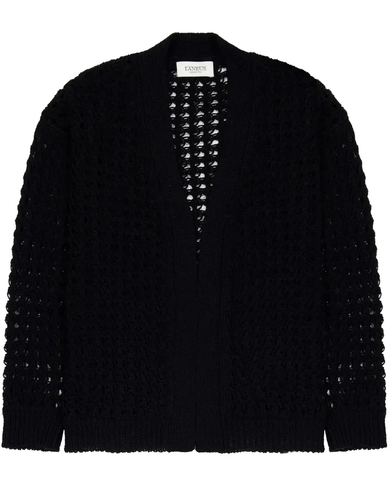 Laneus Gestrickter Cardigan - Schwarz Schwarz