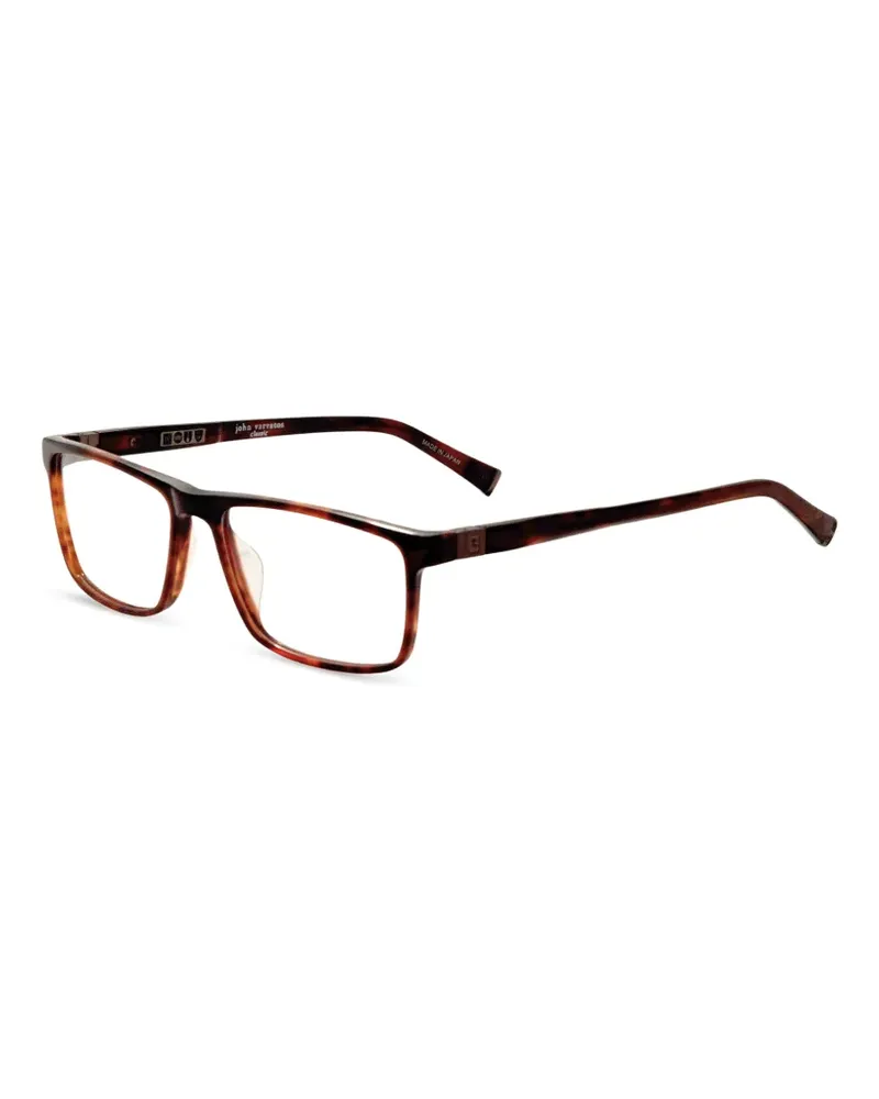 John Varvatos Eckige Brille in Schildpattoptik - Braun Braun