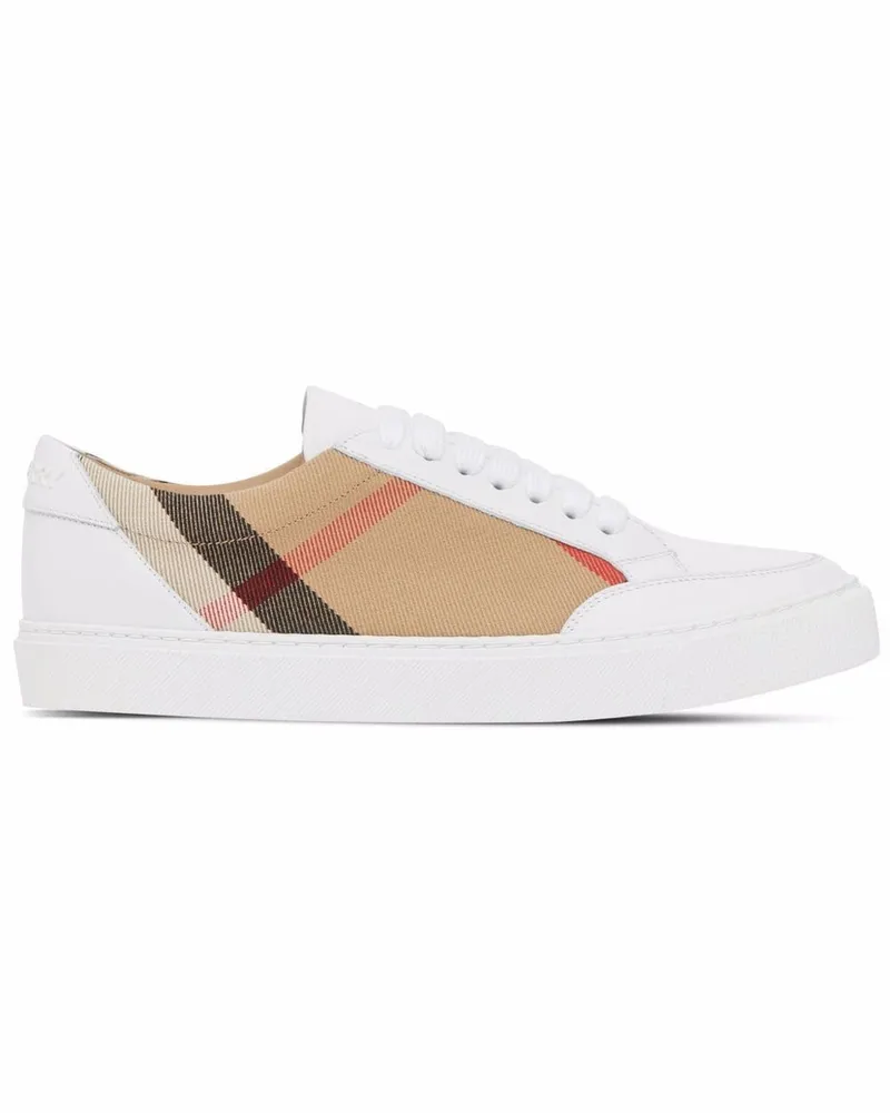 Burberry Sneakers mit House-Check Weiß