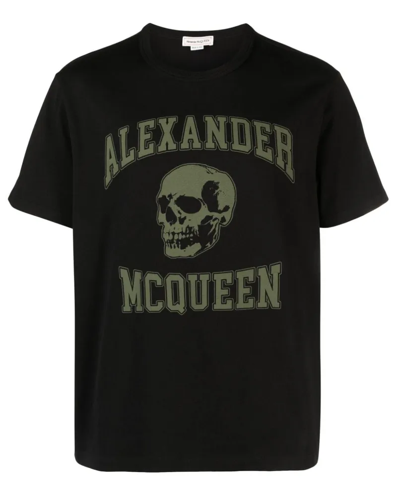 Alexander McQueen T-Shirt mit Logo-Print - Schwarz Schwarz